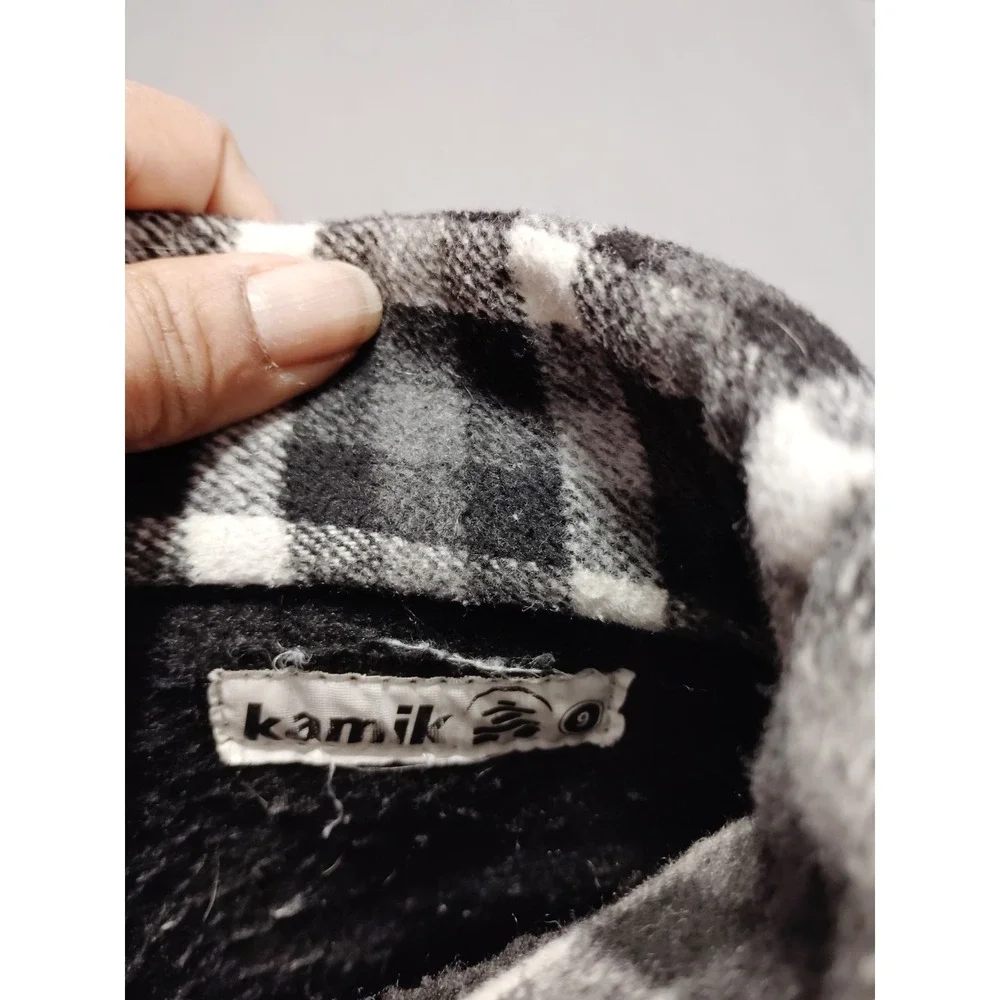Kamik SUGARLOAF Women Fleece Flannel Waterproof Preppy Hiking Snow Boots Women 9